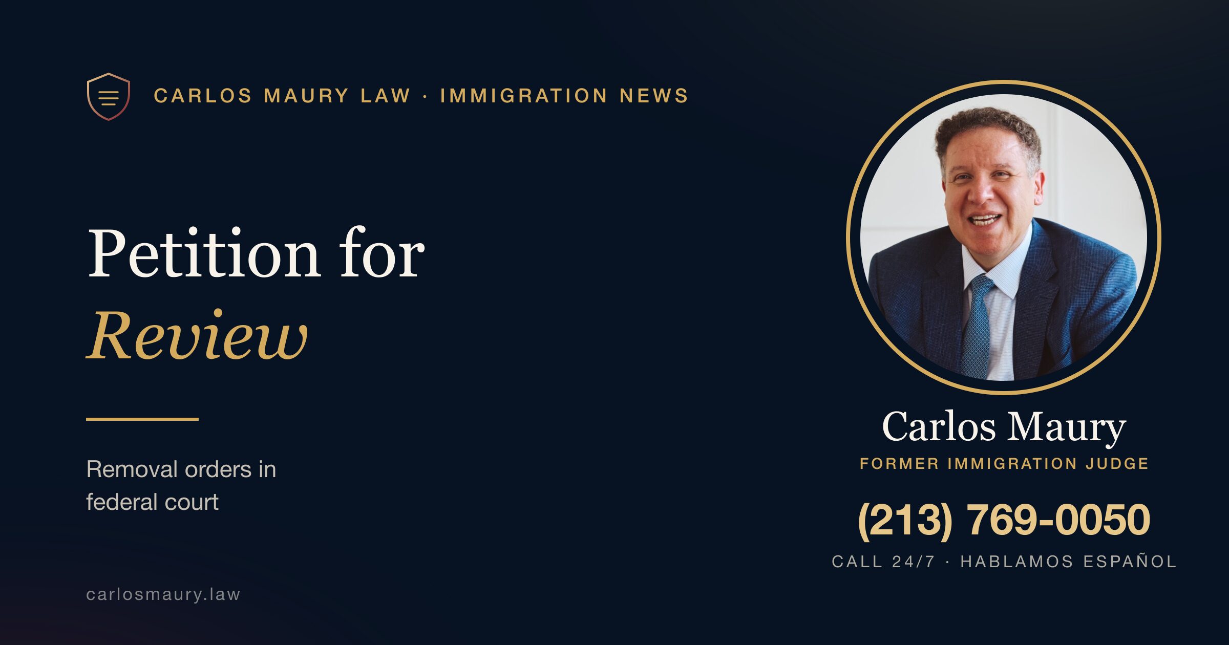 Petition for Review: Challenging a Removal Order in Federal Court