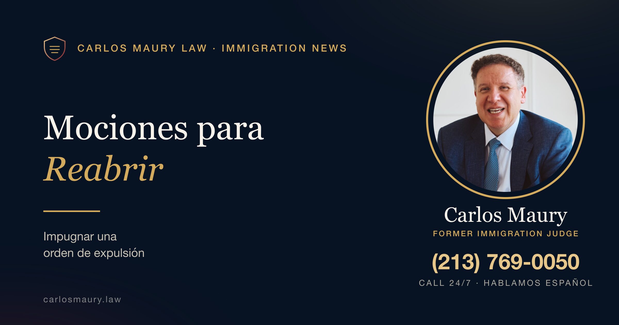 Mociones para Reabrir y Reconsiderar una Orden de Expulsión